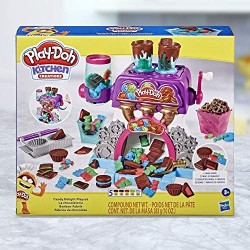 Play-Doh - La Fabbrica dei cioccolatini (Playset Kitchen Creations con 5 vasetti di Pasta da Modellare Play-Doh)