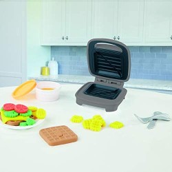 Hasbro Play-Doh - Sandwich formaggioso (Playset con 1 vasetto di Pasta da Modellare Play-Doh Elastix, 6 vasetti di Pasta da Mode