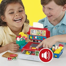 Hasbro Play-Doh - Il Registratore di Cassa Playset con Suoni Divertenti, Accessori e 4 Colori di Pasta da Modellare