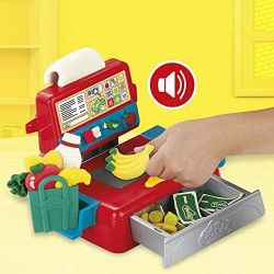 Hasbro Play-Doh - Il Registratore di Cassa Playset con Suoni Divertenti, Accessori e 4 Colori di Pasta da Modellare