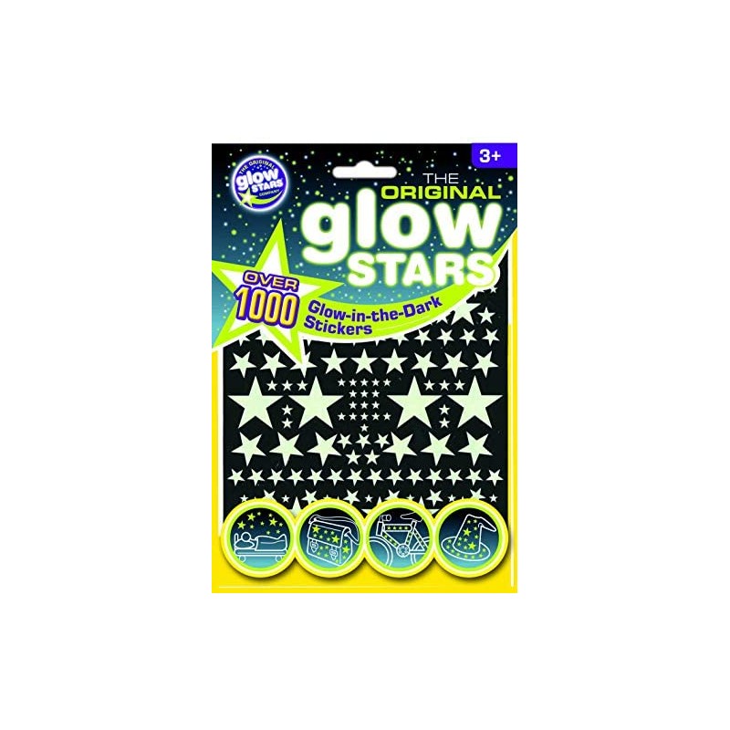 Glow - The Original Glowstars Etichette Glow-in-The-Dark , 1000 Pezzi