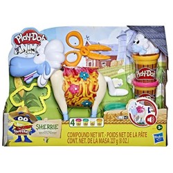 Hasbro Play-Doh - La Pecorella Lanella (Animal Crew con Suoni Divertenti e 4 Colori di Pasta da Modellare Play-Doh)