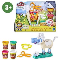 Hasbro Play-Doh - La Pecorella Lanella (Animal Crew con Suoni Divertenti e 4 Colori di Pasta da Modellare Play-Doh)