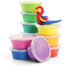 Hey Clay Animals, pasta modellabile set di base Animali, in confezione da 6 soggetti con 15 colori. Big set da 6 animali con 2 u