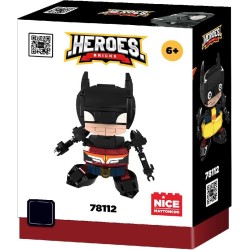 Nice Group - Mattoncini, Eroe dal Mantello Nero Giustiziere della Notte Heroes Bricks Masked Soldier, 243 pezzi - 78112