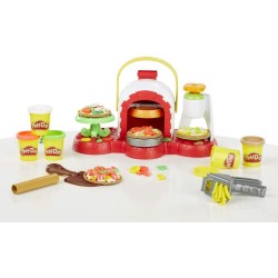 play-doh - la pizzeria (playset con 5 vasetti di pasta da modellare, versione 2019), multicolore, e4576eu4