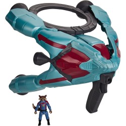 Hasbro - Marvel Guardiani della Galassia Vol. 3, Navicella Spaziale, Action Figure con Veicolo e Accessorio Blaster - F65885L00