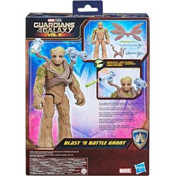 Hasbro- Marvel Titan Hero Series, action figure Deluxe Blast  N Battle di Groot da 29 cm, Guardiani della Galassia Vol. 3 - F687