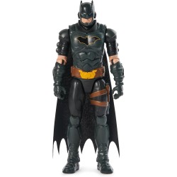 Spin Master - Dc comics, Action Figure Batman Armatura Grigia, Personaggio Mondo Batman Alto 30 cm con 11 Punti di Articolazione