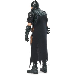 Spin Master - Dc comics, Action Figure Batman Armatura Grigia, Personaggio Mondo Batman Alto 30 cm con 11 Punti di Articolazione