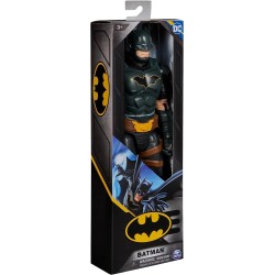 Spin Master - Dc comics, Action Figure Batman Armatura Grigia, Personaggio Mondo Batman Alto 30 cm con 11 Punti di Articolazione