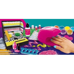 Lisciani Giochi - I m a Genius Super Manicure, Base Smalto, Colorato, Glitter, Pigmento Cambia Colore con la Luce, 97395