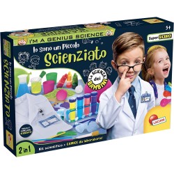 Lisciani Giochi - I m a Genius Io Sono Uno Scienziato, Bicchiere Graduato, Ampolla Graduata, Pinzetta, Pipette, Cucchiai Misurat