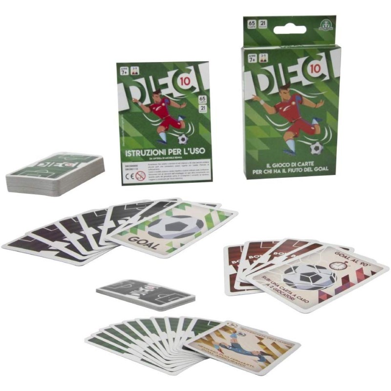 giochi preziosi dieci starter pack per rivivere una vera partita di calcio, 65 carte