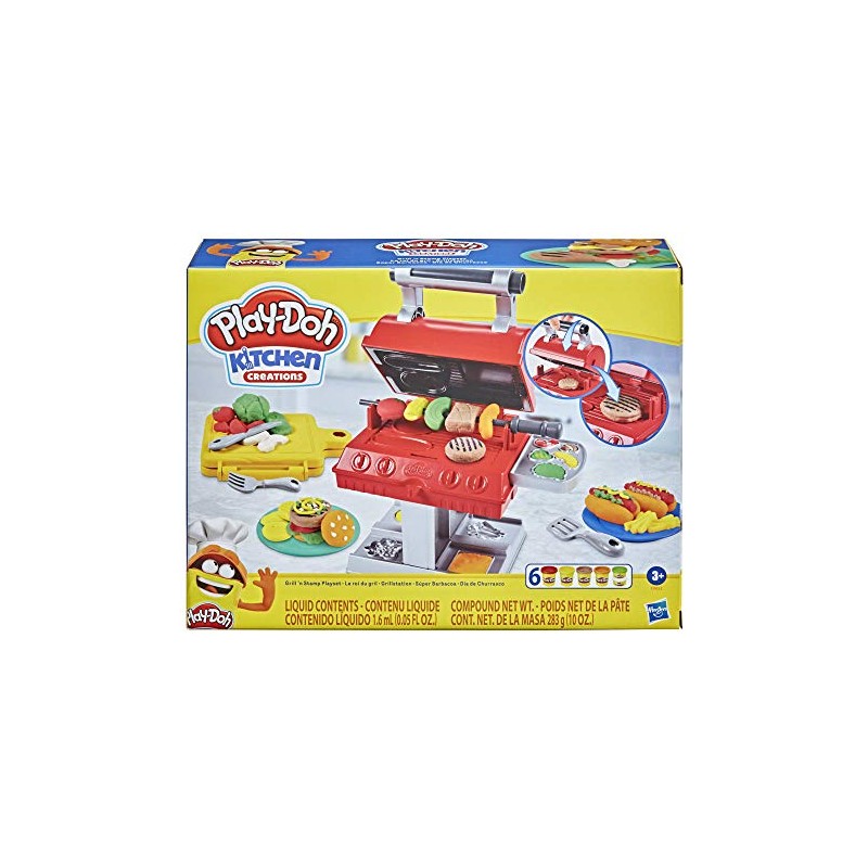 Hasbro - Play-Doh Kitchen Creations Barbecue, gioco cucina-barbecue, F06525L00