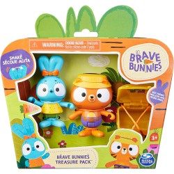 Brave Bunnies - Set 2 Personaggi Coniglietto e Amico, 6063773