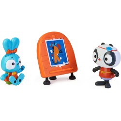 Brave Bunnies - Set 2 Personaggi Coniglietto e Amico, 6063773