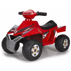 FEBER- Quad Racy Veicolo, 6 V, Colore Rosso, 800011252