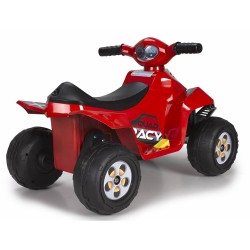 FEBER- Quad Racy Veicolo, 6 V, Colore Rosso, 800011252