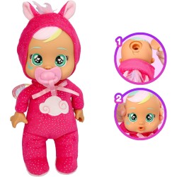 Imc Toys - Cry Babies Tiny Cuddles Day Care Hannah, Bambola Bebè, Bambola di Peluche Vestita con un Pigiama della linea Day Care