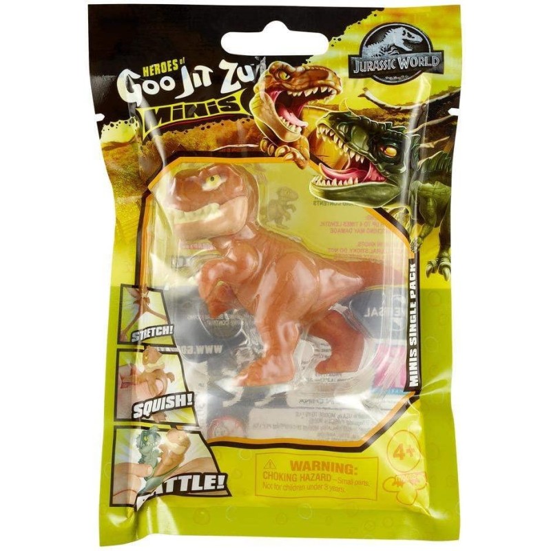 Grandi Giochi - Goo Jit Zu Dinosauri Jurassic World Minis 8 dinosauri assortiti, GJT27000