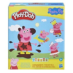 Hasbro - Play-Doh Stylin Set con 9 barattoli di Composto modellabile atossico, 11 Accessori, Giocattolo di Peppa Pig, F14975L00