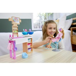 Mattel - Barbie alla Spa, Playset con Bambola, Cagnolino e Accessori, Giocattolo per Bambini 3+ Anni, GJR84