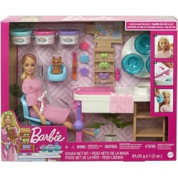 Mattel - Barbie alla Spa, Playset con Bambola, Cagnolino e Accessori, Giocattolo per Bambini 3+ Anni, GJR84