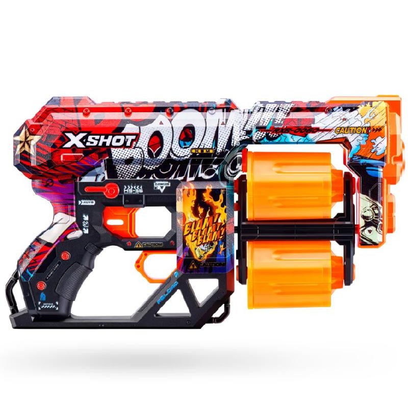 Zuru - X-Shot Skins Dread Boom con 12 dardi - ZU36517A