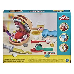 Hasbro - Play-Doh Dottor Trapanino, Giocattolo per Bambini dai 3 Anni in Su, con 8 Barattoli di Composto Modellabile, Colori Ass