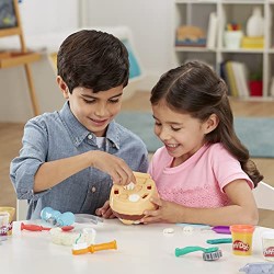 Hasbro - Play-Doh Dottor Trapanino, Giocattolo per Bambini dai 3 Anni in Su, con 8 Barattoli di Composto Modellabile, Colori Ass