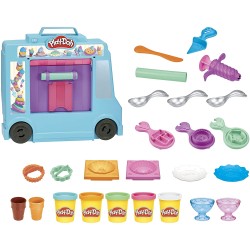 Hasbro - Play-Doh- il carrello dei gelati, Ice Cream Truck PLAYSET, F13905L0