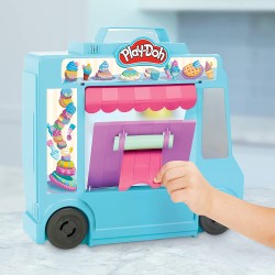 Hasbro - Play-Doh- il carrello dei gelati, Ice Cream Truck PLAYSET, F13905L0