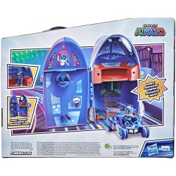 Hasbro - PJ Masks - Super pigiamini, Quartier Generale 2-in-1, playset della sede centrale e razzo giocattolo per età prescolare