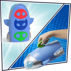 Hasbro - PJ Masks - Super pigiamini, Quartier Generale 2-in-1, playset della sede centrale e razzo giocattolo per età prescolare