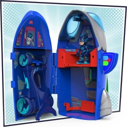 Hasbro - PJ Masks - Super pigiamini, Quartier Generale 2-in-1, playset della sede centrale e razzo giocattolo per età prescolare