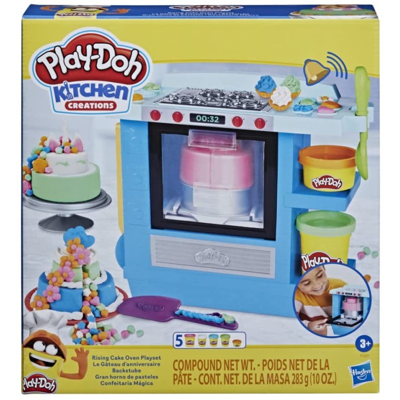 Hasbro - Play-Doh Kitchen Creations - Playset Il Dolce Forno di Play-Doh, età 3+, con 5 Colori di Pasta da Modellare (non tossic