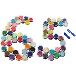 Hasbro - Play-Doh Ultimate Color Collection, Confezione da 65 composti modellabili Assortiti età 3+, atossico, barattoli da 28 G