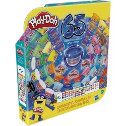 Hasbro - Play-Doh Ultimate Color Collection, Confezione da 65 composti modellabili Assortiti età 3+, atossico, barattoli da 28 G