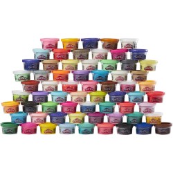 Hasbro - Play-Doh Ultimate Color Collection, Confezione da 65 composti modellabili Assortiti età 3+, atossico, barattoli da 28 G