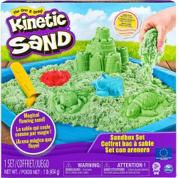 Kinetic Sand, Playset Castelli di Sabbia, 454 Grammi di Sabbia con Vaschetta, Colori a Sorpresa, dai 3 Anni