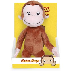 Famosa Softies - Curious George Abominable Movie Dreamworks Carattere Peluche, 25 cm, Colore Multicolore, 760018212