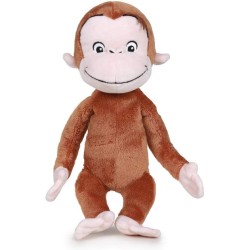 Famosa Softies - Curious George Abominable Movie Dreamworks Carattere Peluche, 25 cm, Colore Multicolore, 760018212