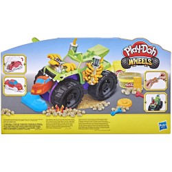 Hasbro - Play-Doh Wheels - Monster Truck, giocattolo età 3+, con accessorio per creare auto e 4 colori non tossici, F13225L0