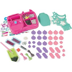 Clementoni - Crazy Chic Lab - Set per Realizzare Braccialetti, Charms, Collane, Gioco Creativo - CL18729