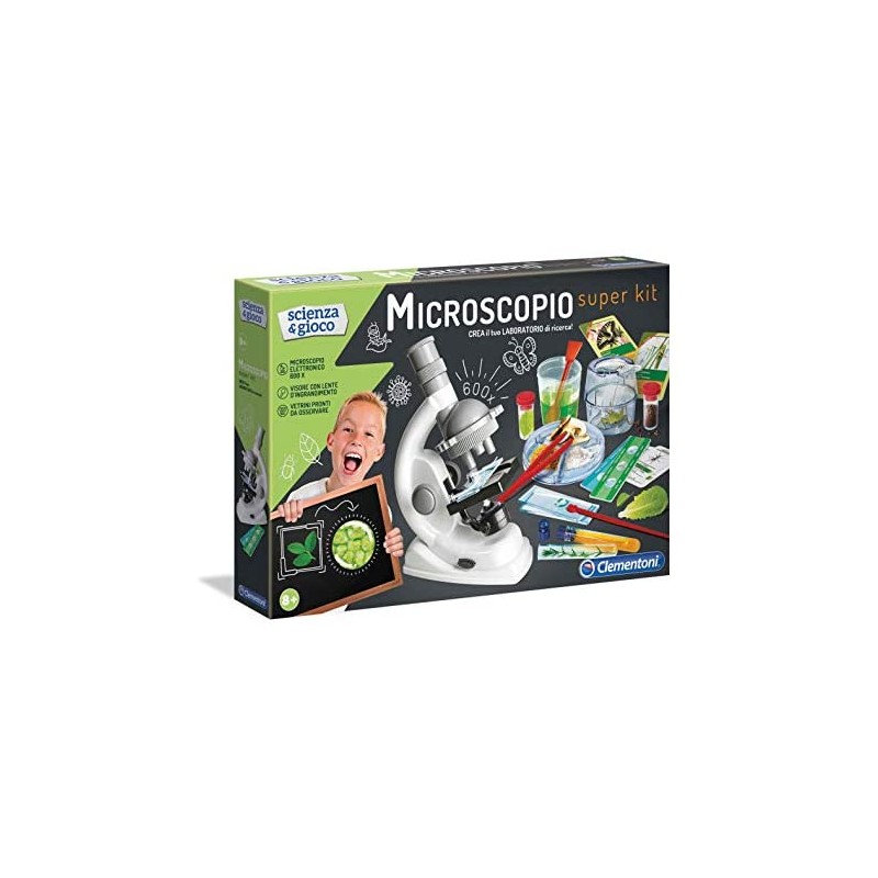 Clementoni 13967 - Scienza e Gioco Microscopio Super Kit