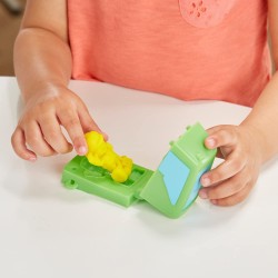 Hasbro - Play-Doh - Wheels, Che bello scaricare, camion dei rifiuti 2 in 1 con rifiuti di pasta modellabile e 3 vasetti, F51735L