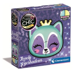 Clementoni - Crazy Chic-Lovely Eyeshadow: Volpe-Trousse Ombretti, Trucchi Sicuri E Anallergici, Set Cosmetici Bambine 6 Anni, Fa