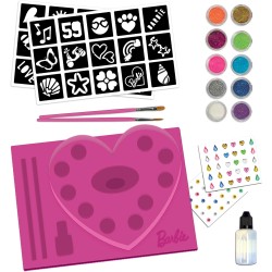 Lisciani Giochi- Barbie My Glitter Tattoo, 100958