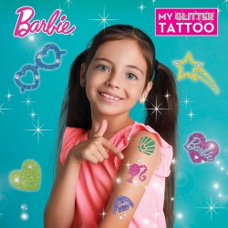 Lisciani Giochi- Barbie My Glitter Tattoo, 100958